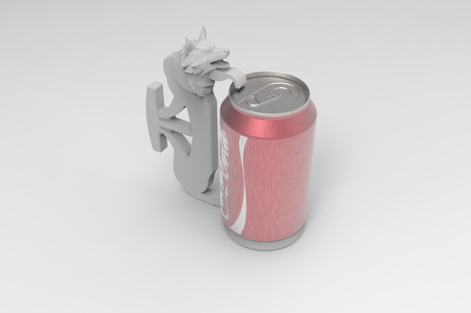 wolf-head-shaped-can-holder
