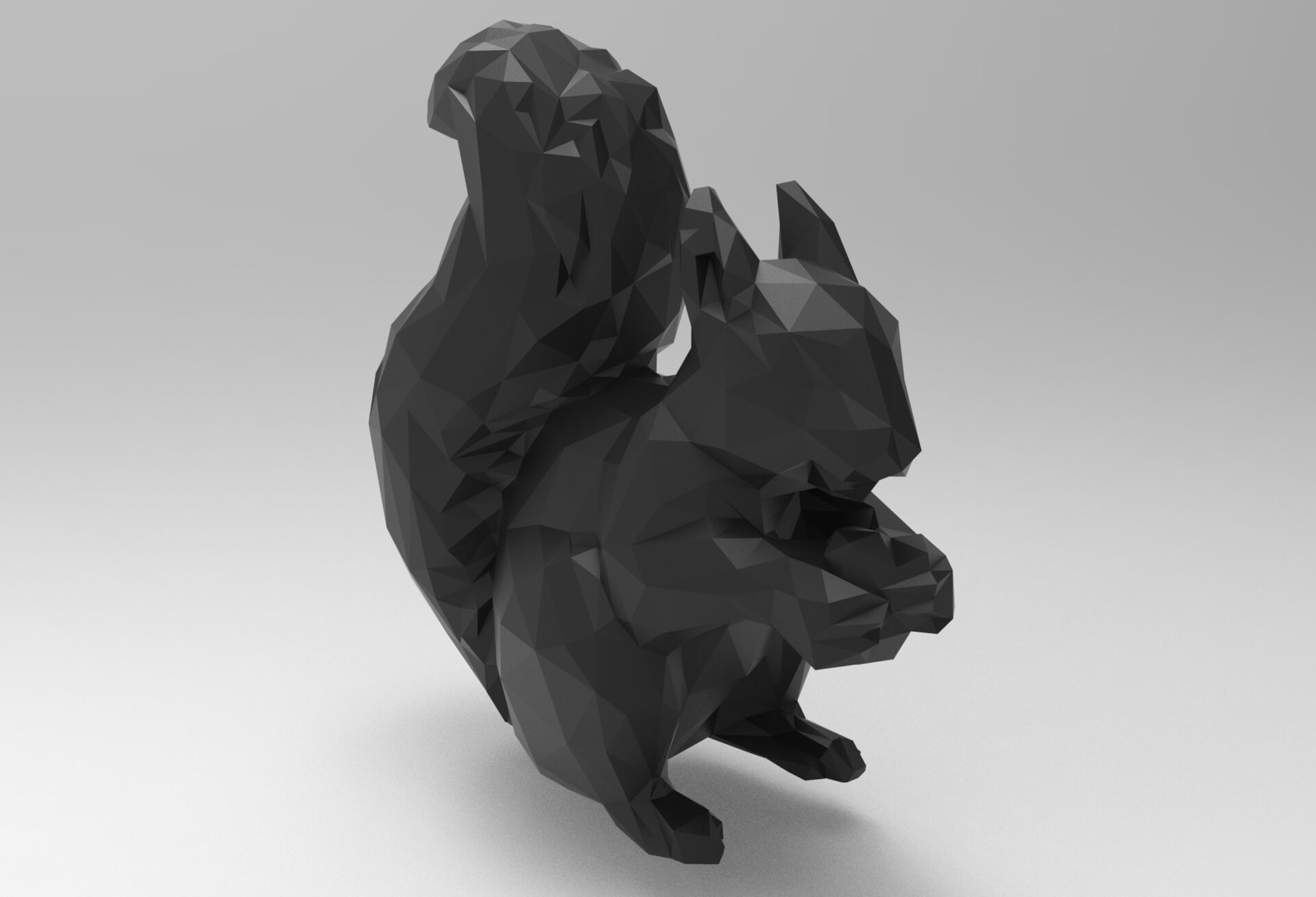 low-poly-squirrel